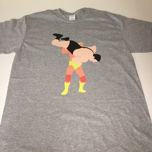 Hulk Hogan Slamming Andre the giant shirt - Picture 2 of 3